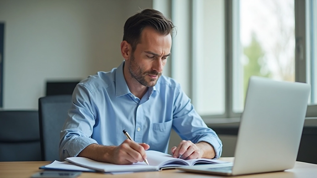 Снимок человека, планирующего день и расставляющего приоритеты на письменном столе